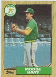 1987 Topps Baseball Cards      413     Moose Haas